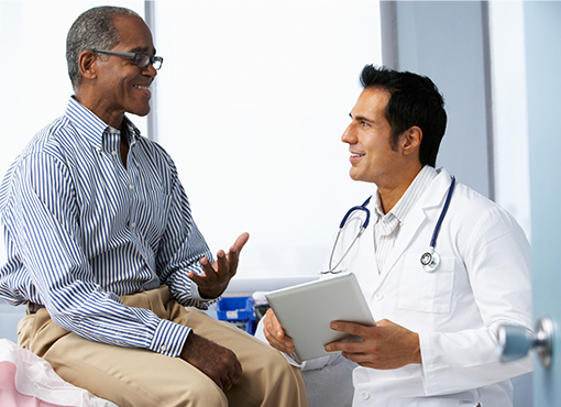 Urologic Oncology - Man consulting with a physician