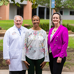 Doctors Lucci and Cusick with Angela Meshack