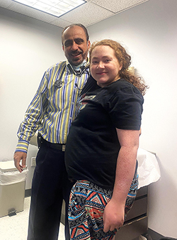 Mohammed Numan, MD and Natalia Rijos who was diagnosed with dysautonomia