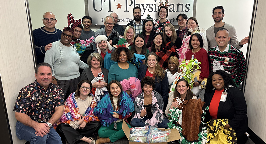 Healthcare Transformation Initiatives (HTI) at UTHealth Houston transformed its annual holiday gathering into a heartwarming opportunity to make a real difference for children